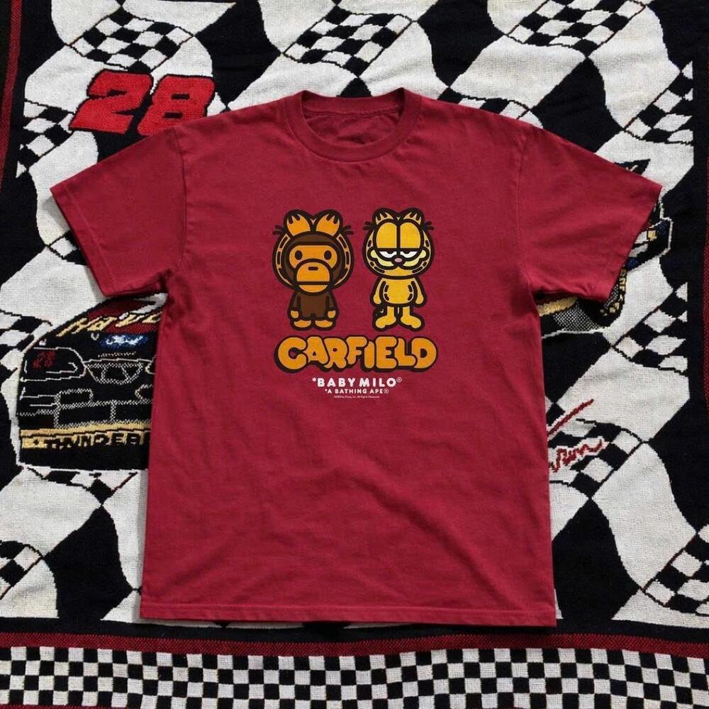 Red Bape X Garfield Streetwear Tee